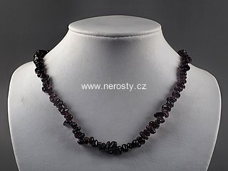 almandine, necklace