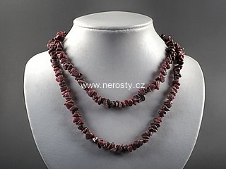 rhodonite, necklace