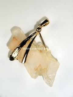 rock crystal, pendant