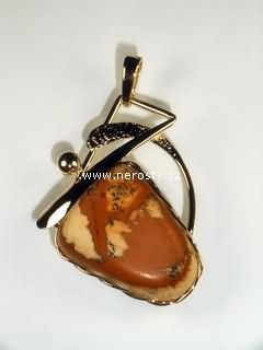 kalahari jasper, pendant