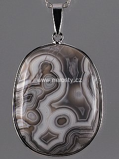 agate, pendant