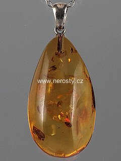 amber, pendant