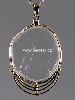 rock crystal, pendant