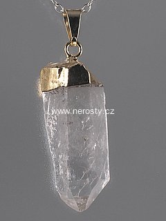 rock crystal, pendant