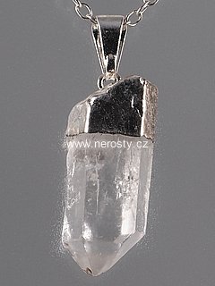 rock crystal, pendant