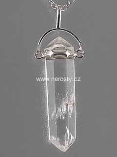 rock crystal, pendant