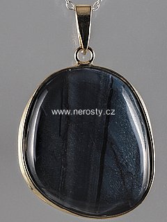 blue tiger eye, pendant