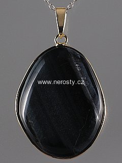 blue tiger eye, pendant