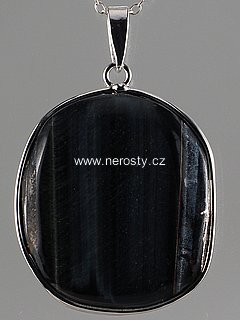 blue tiger eye, pendant