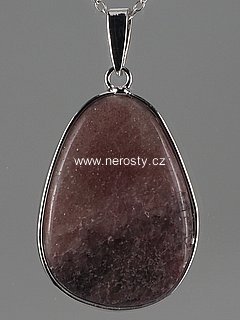 lepidolite, pendant