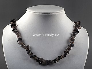 smoky quartz, necklace