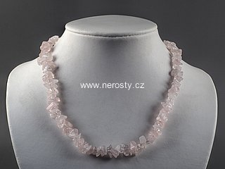 rose quartz, necklace