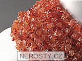 carnelian, chip necklace