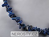 lapis, chip necklace