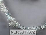 aquamarine, chip necklace