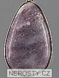 lepidolite, pendant