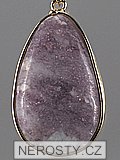 lepidolite, pendant