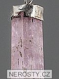 kunzite, pendant