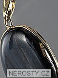 blue tiger eye, pendant