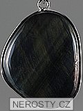 blue tiger eye, pendant