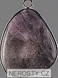 lepidolite, pendant